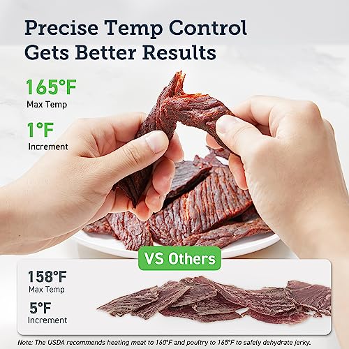 COSORI Food Dehydrator for Jerky, Holds 7.57lb Raw Beef with Large 6.5ft² Drying Space, 6 Stainless Steel 13"x12" Trays, 165°F Dehydrated Dryer for Dog Treats, Herbs, Meat, Fruit, and Yogurt, Silver