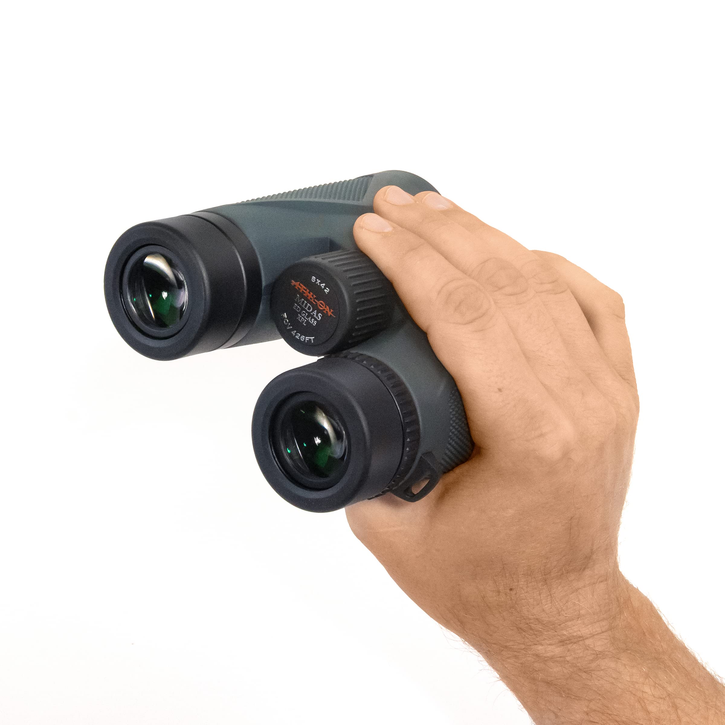 Athlon Optics 8x42 Midas UHD Gray Binoculars with ED Glass for